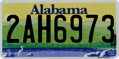 AL license plate 2AH6973