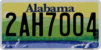 AL license plate 2AH7004