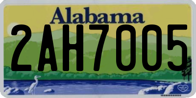 AL license plate 2AH7005