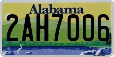 AL license plate 2AH7006