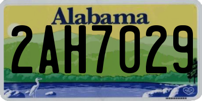 AL license plate 2AH7029
