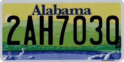 AL license plate 2AH7030