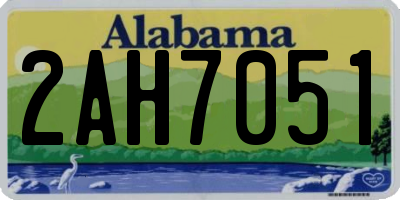 AL license plate 2AH7051