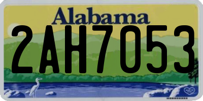 AL license plate 2AH7053