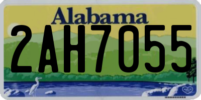 AL license plate 2AH7055