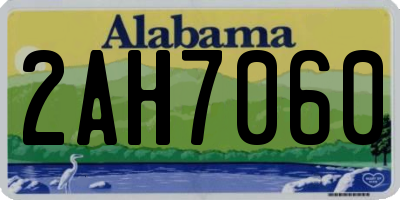 AL license plate 2AH7060