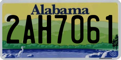 AL license plate 2AH7061