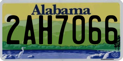 AL license plate 2AH7066
