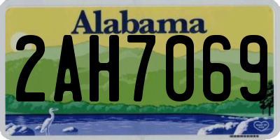 AL license plate 2AH7069
