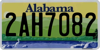 AL license plate 2AH7082