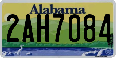 AL license plate 2AH7084