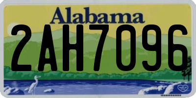 AL license plate 2AH7096