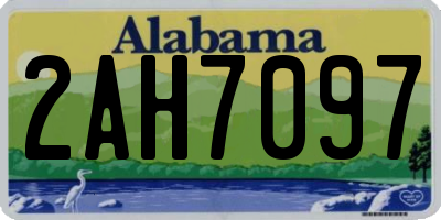 AL license plate 2AH7097