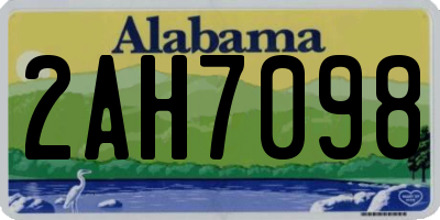 AL license plate 2AH7098