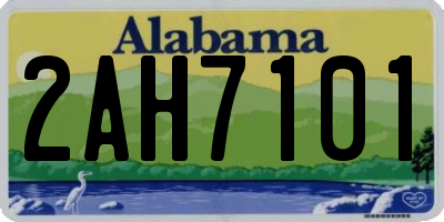 AL license plate 2AH7101