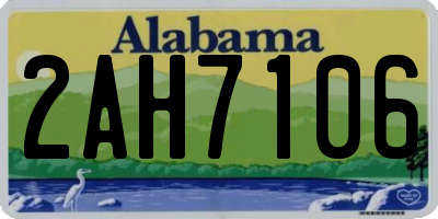 AL license plate 2AH7106
