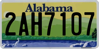 AL license plate 2AH7107