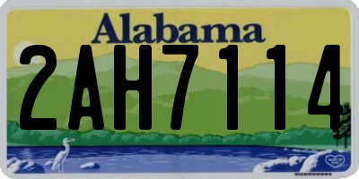 AL license plate 2AH7114