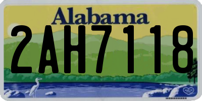 AL license plate 2AH7118