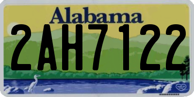 AL license plate 2AH7122
