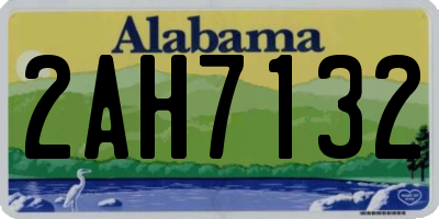 AL license plate 2AH7132