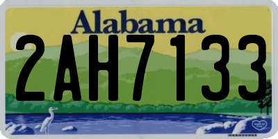 AL license plate 2AH7133