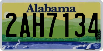 AL license plate 2AH7134