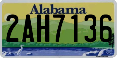 AL license plate 2AH7136