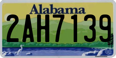 AL license plate 2AH7139