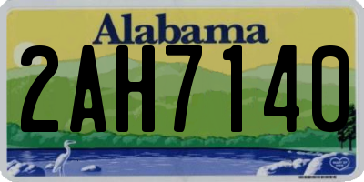 AL license plate 2AH7140