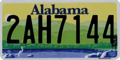 AL license plate 2AH7144