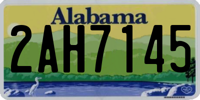 AL license plate 2AH7145