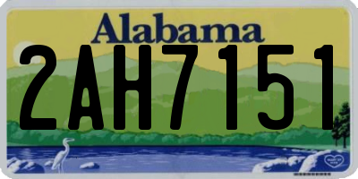 AL license plate 2AH7151