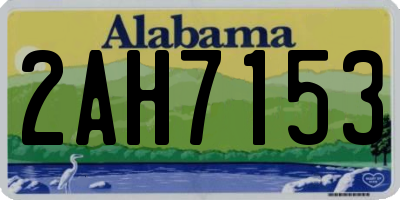 AL license plate 2AH7153