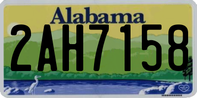 AL license plate 2AH7158