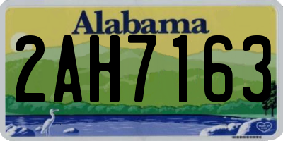 AL license plate 2AH7163