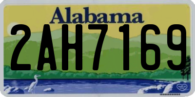 AL license plate 2AH7169