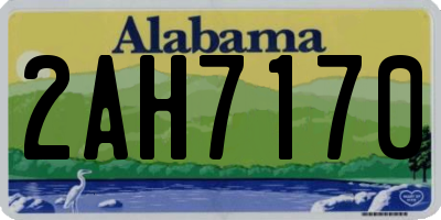 AL license plate 2AH7170