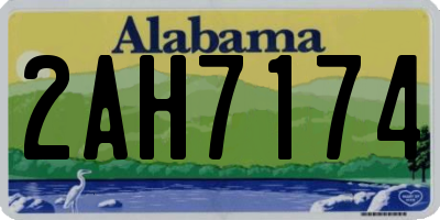 AL license plate 2AH7174