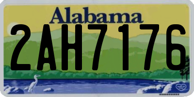 AL license plate 2AH7176
