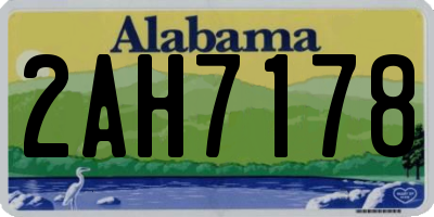 AL license plate 2AH7178