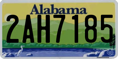 AL license plate 2AH7185