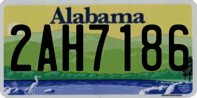 AL license plate 2AH7186