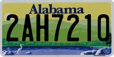 AL license plate 2AH7210