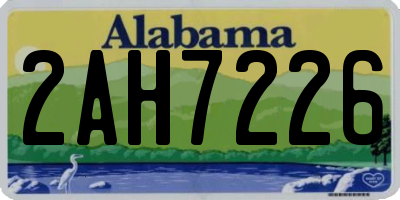 AL license plate 2AH7226