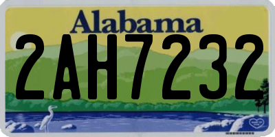 AL license plate 2AH7232
