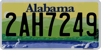AL license plate 2AH7249