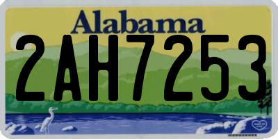 AL license plate 2AH7253