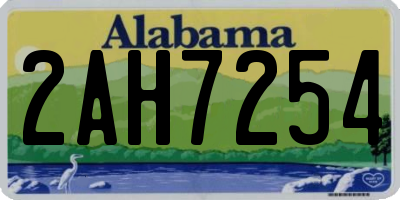 AL license plate 2AH7254