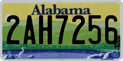 AL license plate 2AH7256